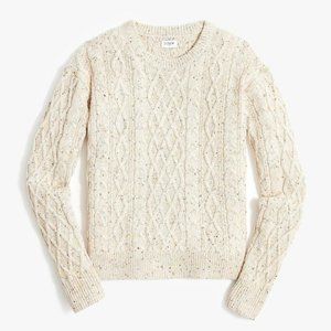 J.Crew Factory Cable Crewneck Sweater (NEW WITH TAGS / Medium)